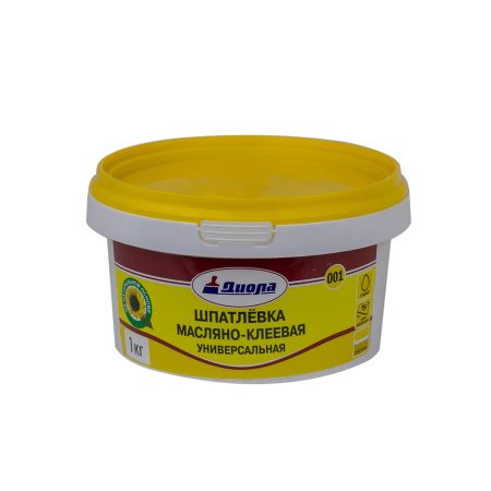 Шпатлевка Завод Диола Д-001 масляно-клеевая светло-бежевая 1 кг